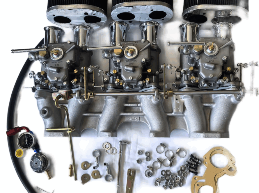 FAJS NO CZ2 44 45 6 Three 45DCOE Carburetor Kit for NISSAN 260 280 for DATSUN 240Z L24 L26 With Mani